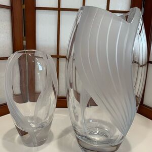 Vintage Crystal Vase 10”. One Vase.